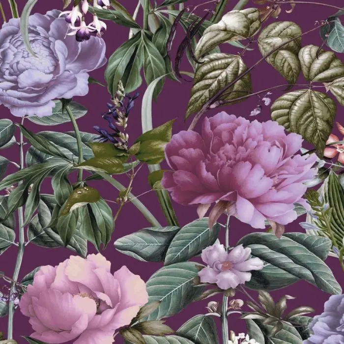 Botanicus Floral Wallpaper Berry Sample 1