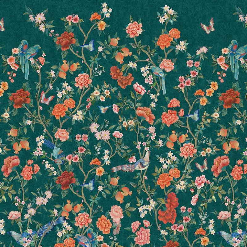 Imperial Gardens Floral Mural Wallpaper 1
