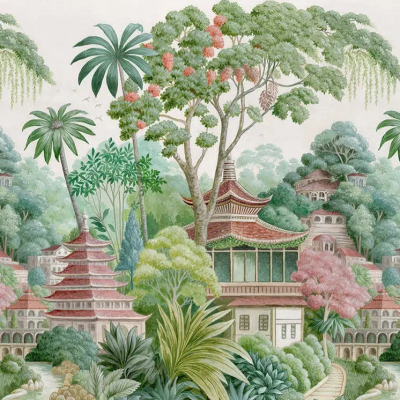 Shambhala Oriental Mural Wallpaper 1