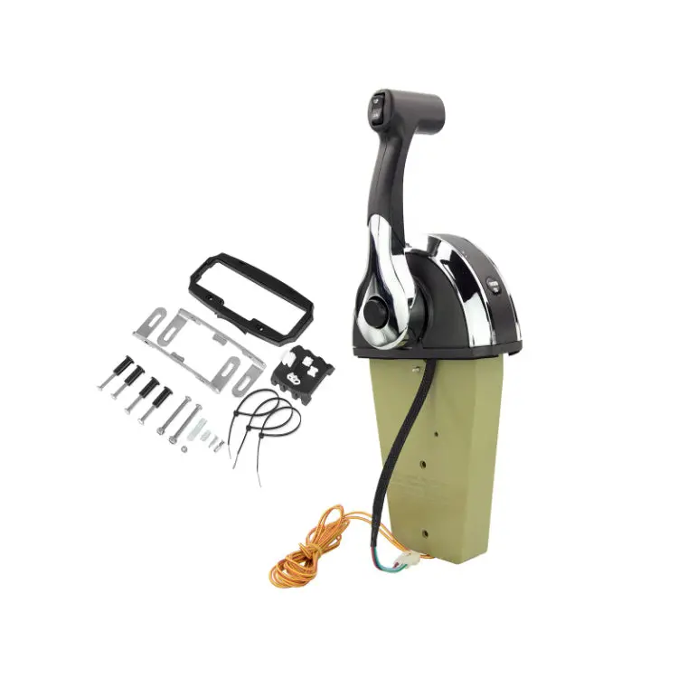 Diselmart Outboard Remote Control Box 8M0059686 8M0060783 For Mercury Binnacle/Console Top Mount With 2 Feet Trim Harness 1