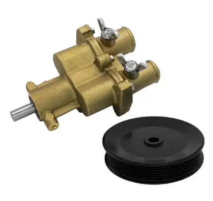 Diselmart  Raw Sea Water Pump With Pulley 46-8M0118067 46-862914T10 468M0122655 For Mercury Mercruiser Engine 4.3L 5.0L 5.7L 6.2L 350 357 383 Mag Mpi 1