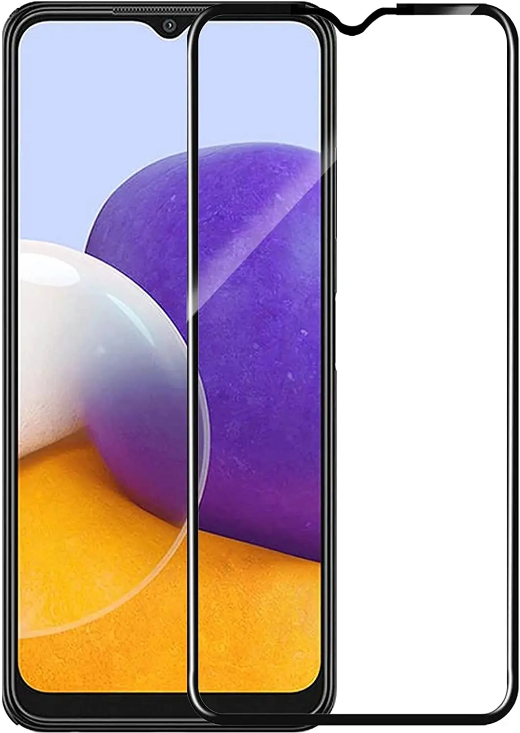 Dealsplant Premium Quality Super D Full Temper Glass For  Samsung Galaxy A03s 1