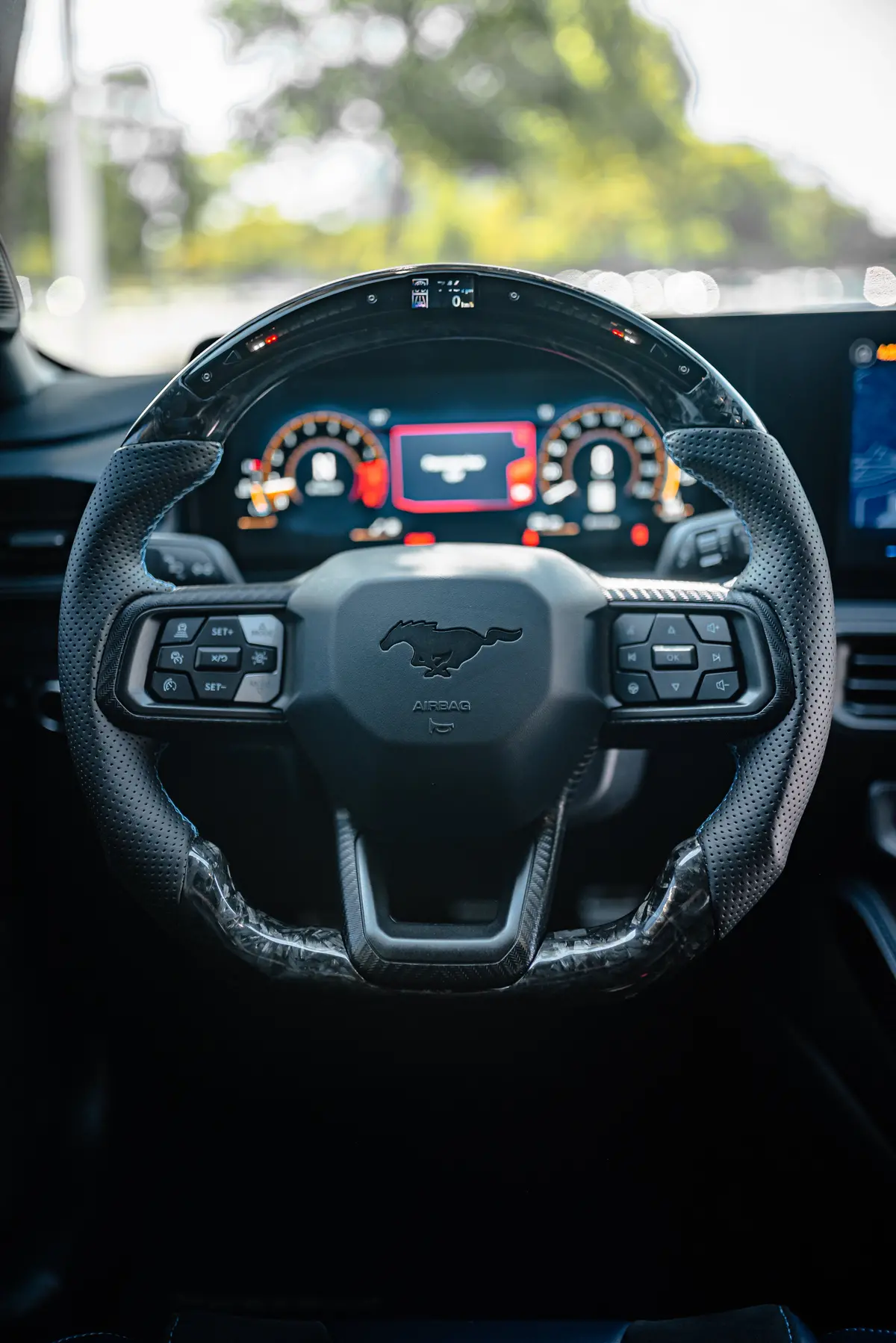 2024+ S650 Ford Mustang Steering Wheel (Button Trims Not Included) 1