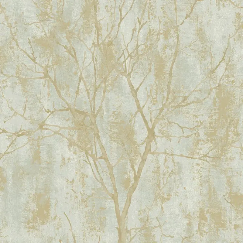 Venetian Tree Industrial Effect Wallpaper Green Sample 1