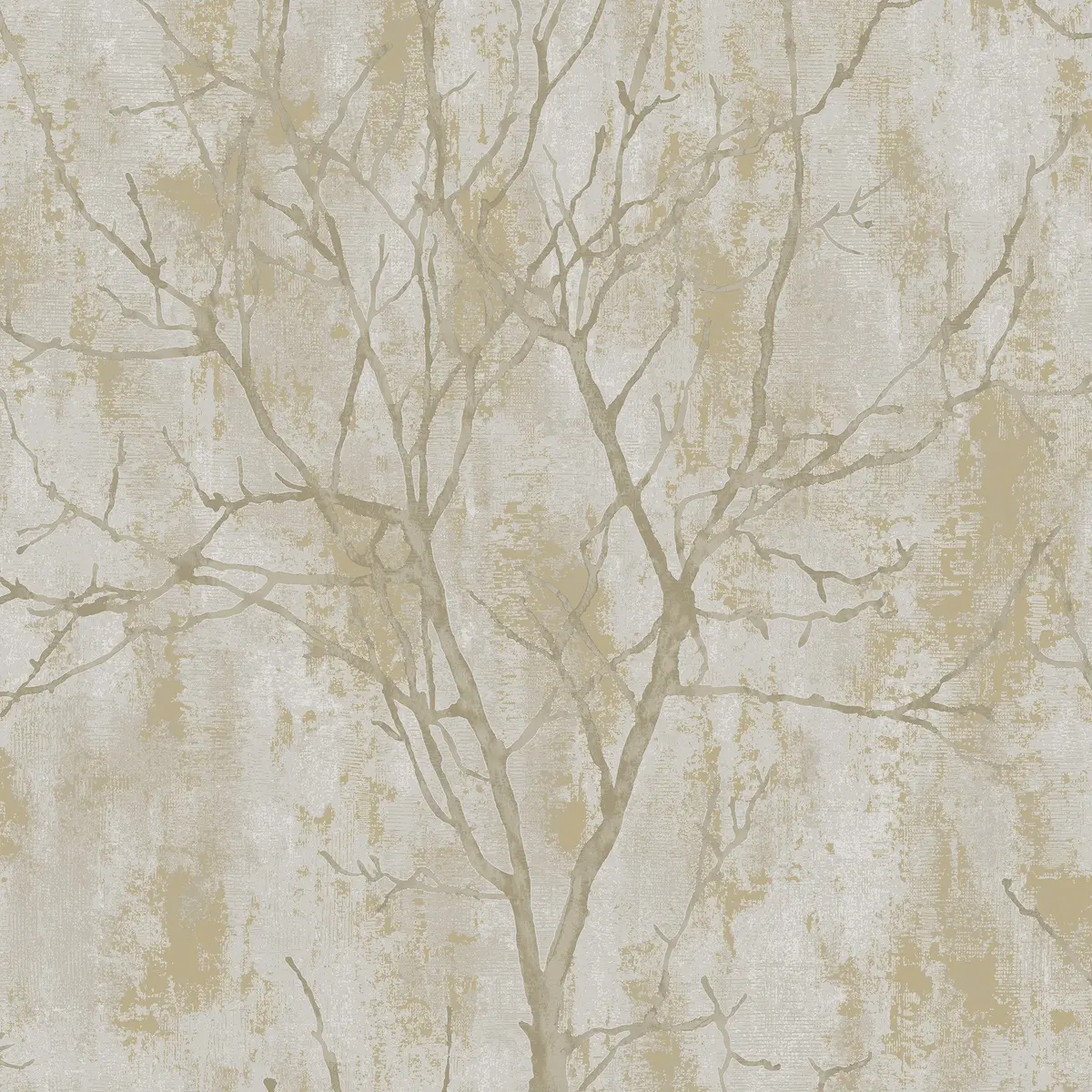 Venetian Tree Industrial Effect Wallpaper Taupe Sample 1