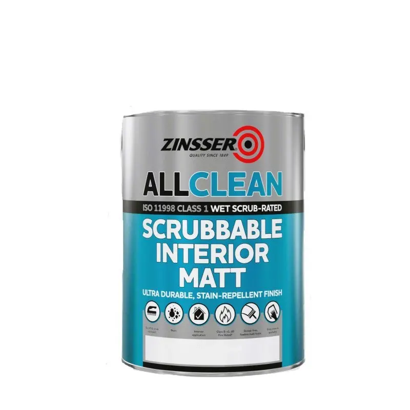 Zinsser Allclean Scrubbable Matt Interior Paint - Colour Match 1