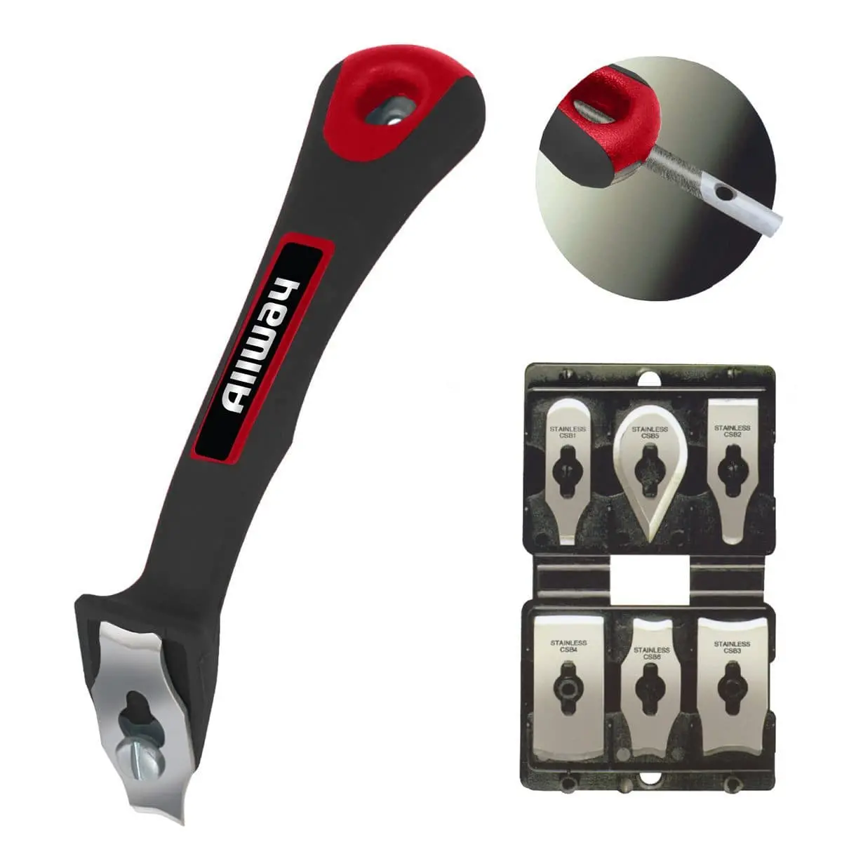 Allway Soft-Grip Contour Scraper Set With 6 Blades 1