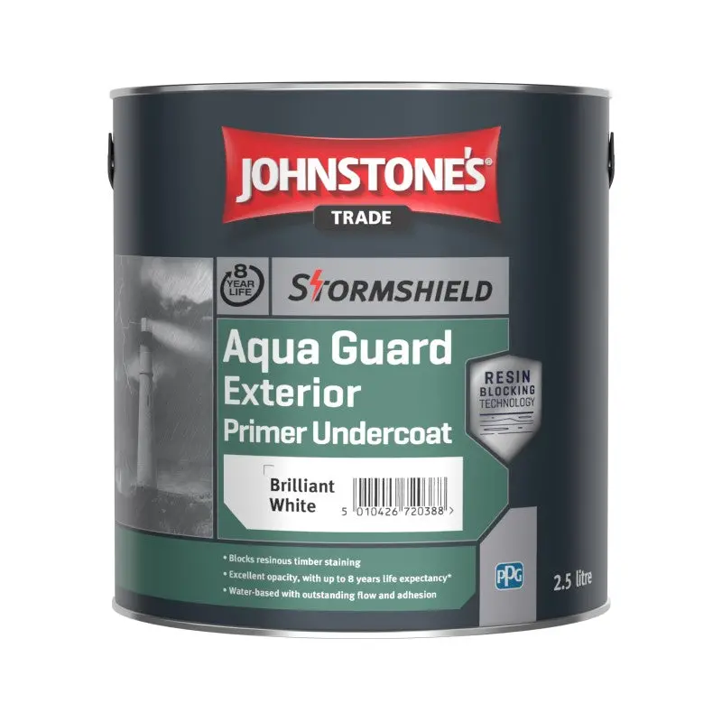 Johnstone's Stormshield Aqua Guard Exterior Primer Undercoat - Brilliant White 1