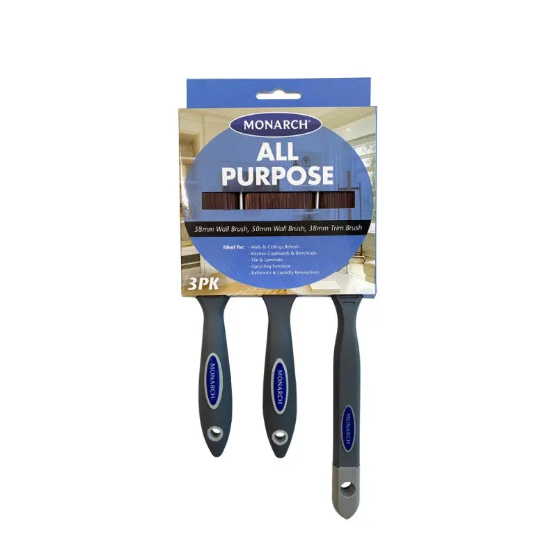 Monarch All Purpose Brush Set (3 Pack) 1