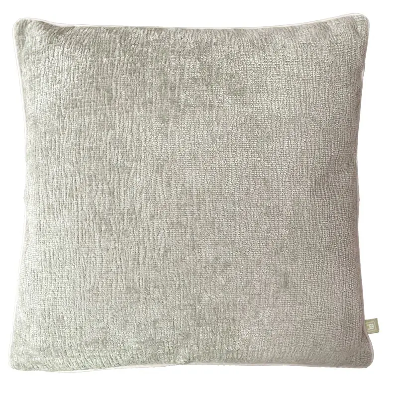Belgravia Luxe Wave Chenille Grey Cushion 50X50cm 1