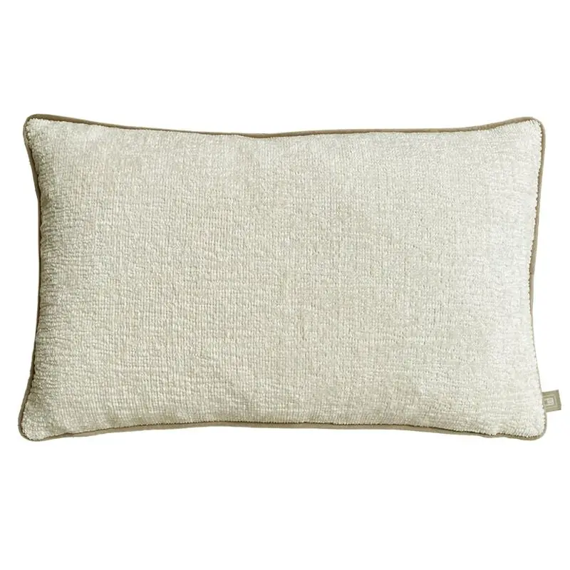 Belgravia Luxe Wave Chenille Cream Cushion 50X30cm 1