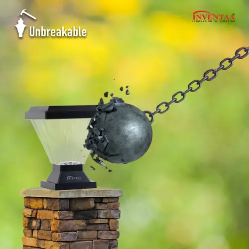 Inventaa Chitti Gate Light For Gate Pillars With 1 Year Replacement Warranty [Bulb Not Included] 1