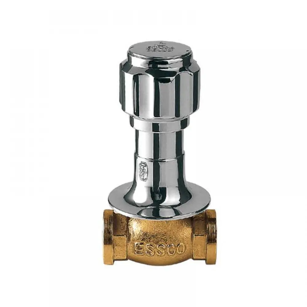 Essco Delux Concealed Stop Cock Heavy Body With Cap, 20 Mm Dlx-Chr-514Ckn 1
