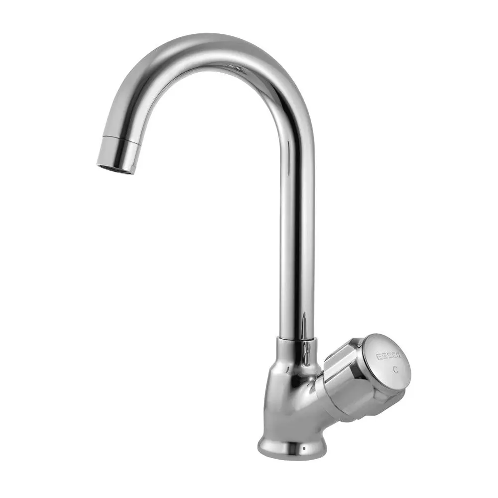Essco Delux Sink Cock With Swinging Pipe Spout (Table Mounted Model)  Dlx-Chr-523S 1