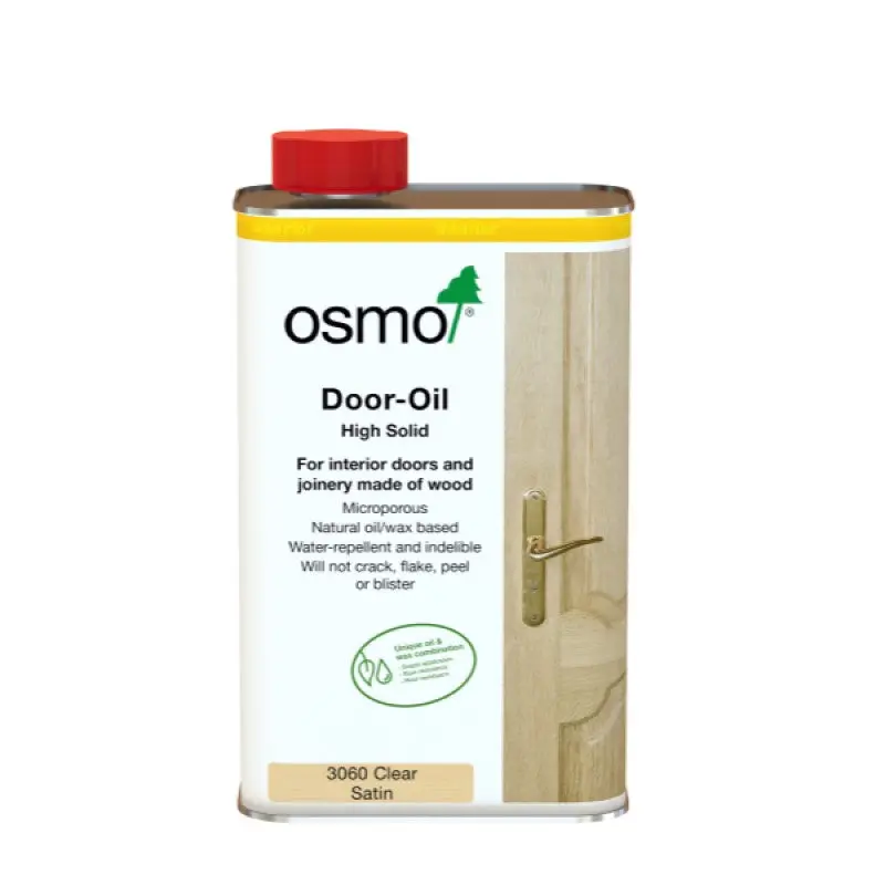 Osmo Door Oil (High Solid) - 3060 Clear Satin - 1L 1