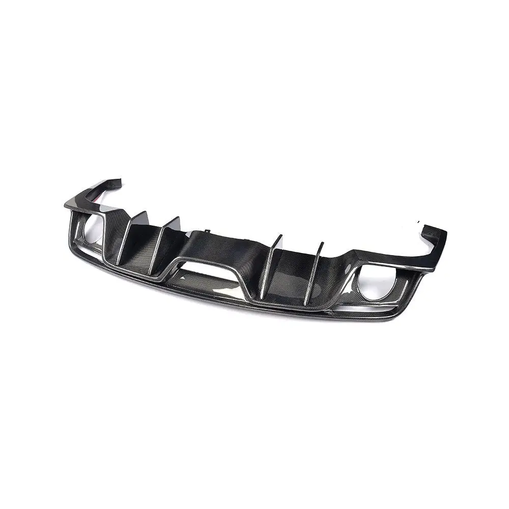 Dynacarbon™️ Carbon Rear Bumper Diffuser For Ford Mustang (Fits Ecoboost And Gt Models) 2015-2017 1