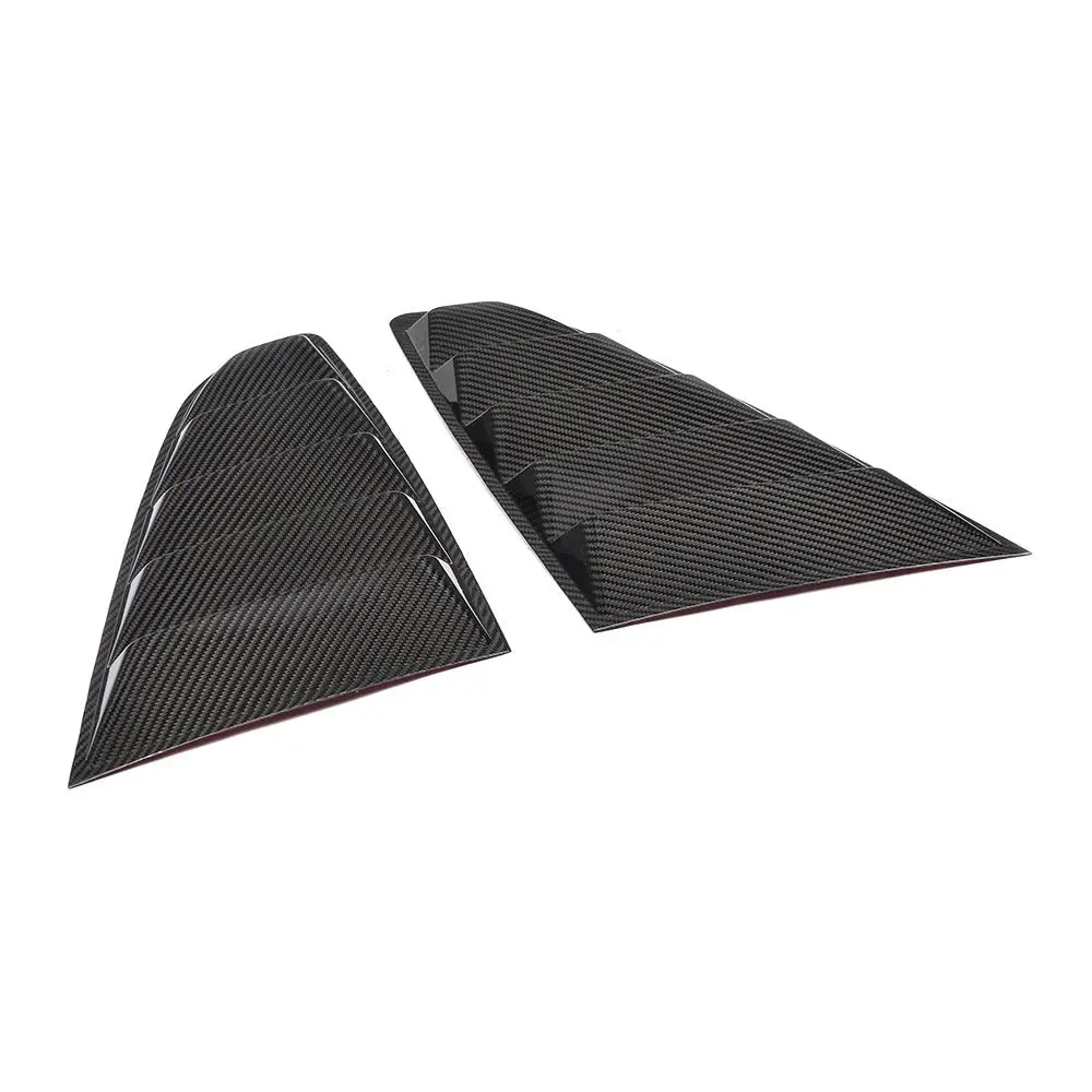 Dynacarbon™️ Carbon Rear Window Louver For Ford Mustang Coupe 2015-2023 (Fits All Models) 1