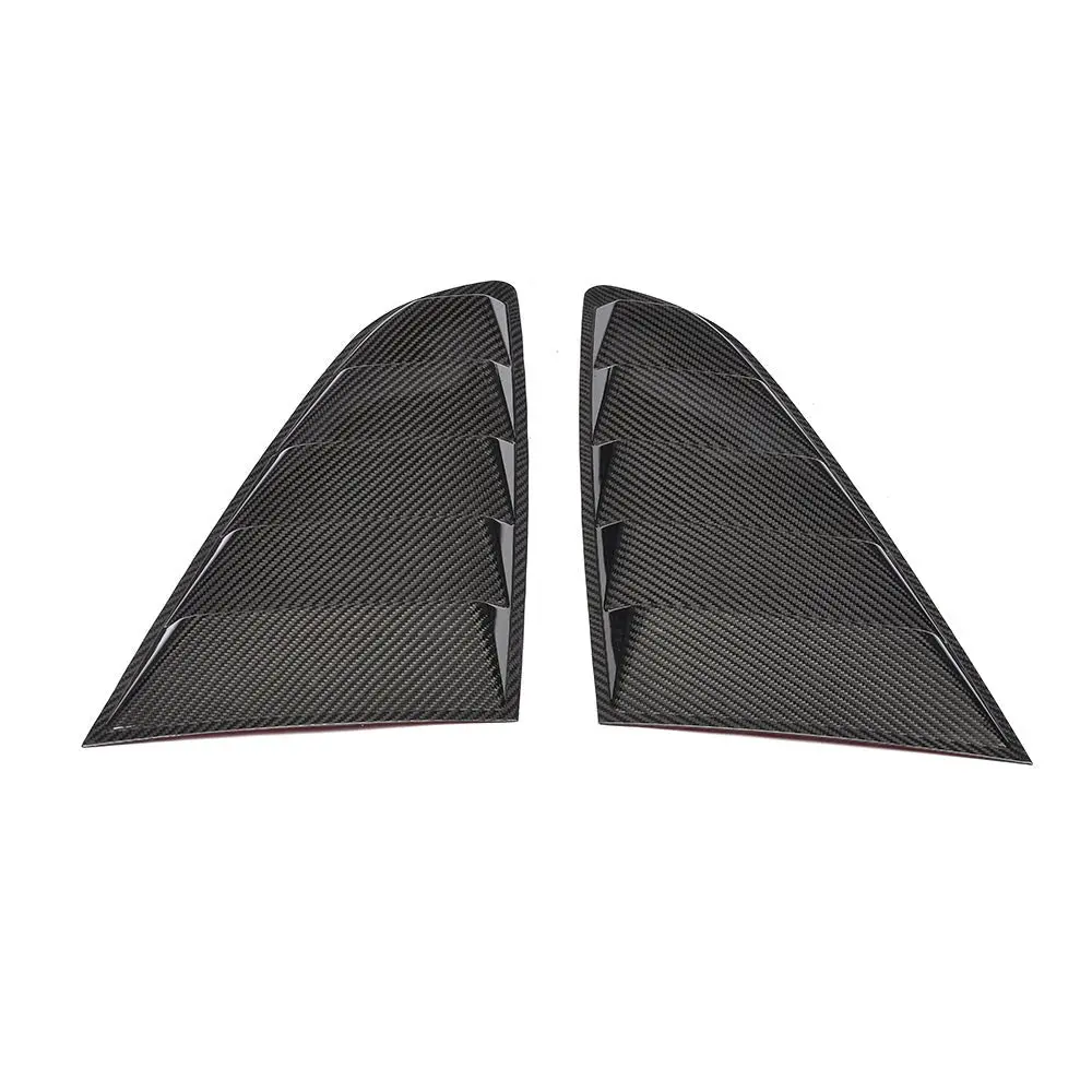 Dynacarbon™️ Carbon Rear Window Louver For Ford Mustang Coupe 2015-2023 (Fits All Models) 2