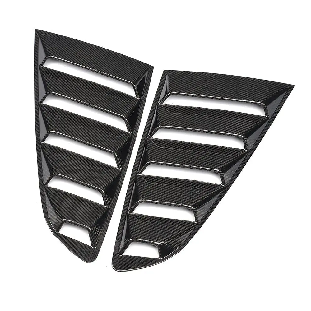 Dynacarbon™️ Carbon Rear Window Louver For Ford Mustang Coupe 2015-2023 (Fits All Models) 3