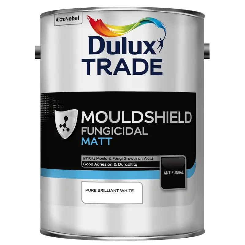 Dulux Trade Mouldshield Fungicidal Matt - Pure Brilliant White 1