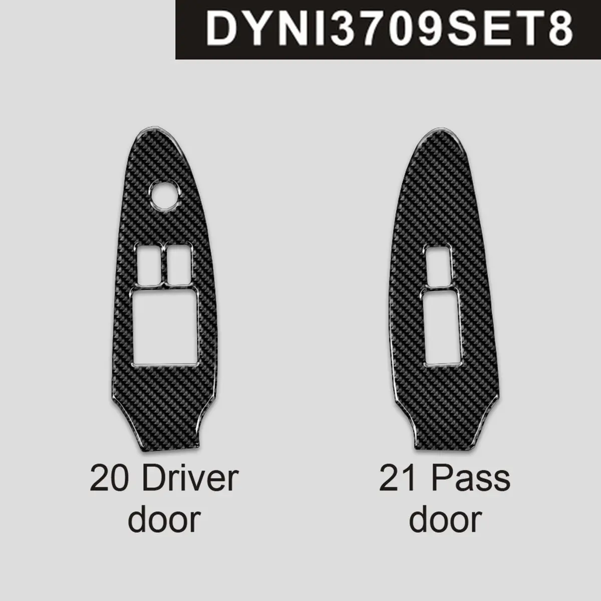 Dynacarbon™ Door Window Panels Trim For Nissan 370Z 2009-2020 1