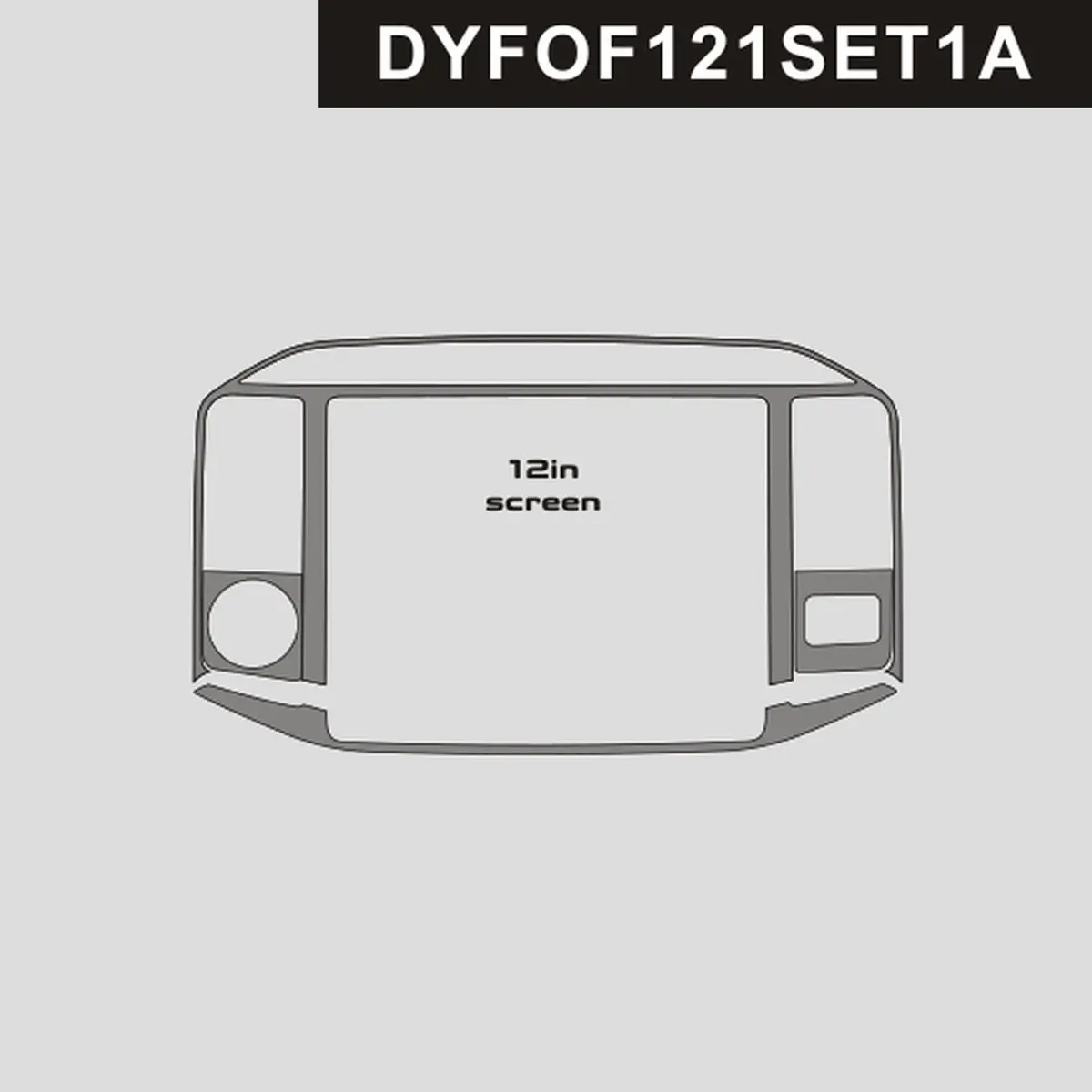 Dynacarbon™️ Carbon Fiber Multimedia Screen For Ford F-150 2021-Up 1