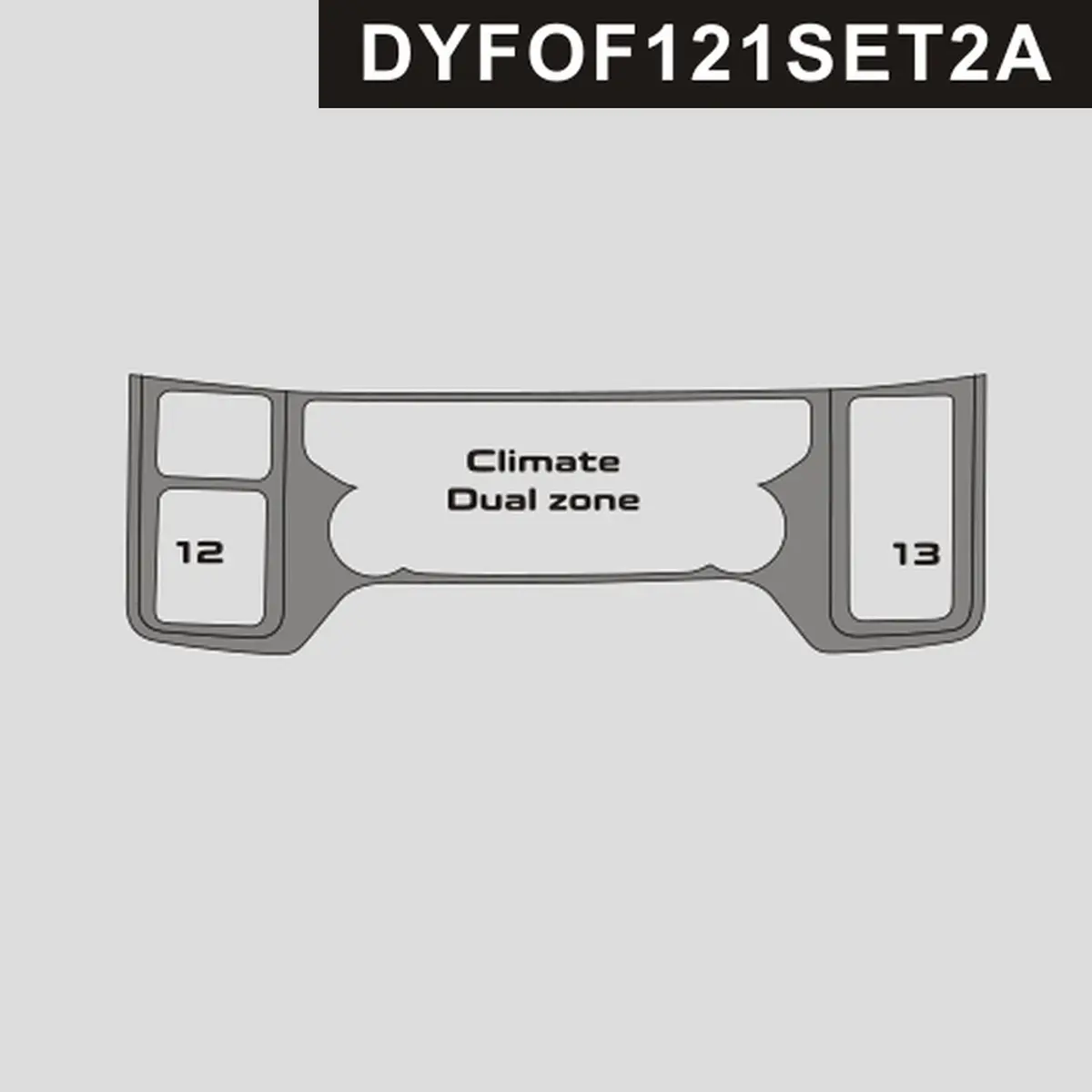 Dynacarbon™️ Carbon Fiber Climate Control For Ford F-150 2021-Up 1