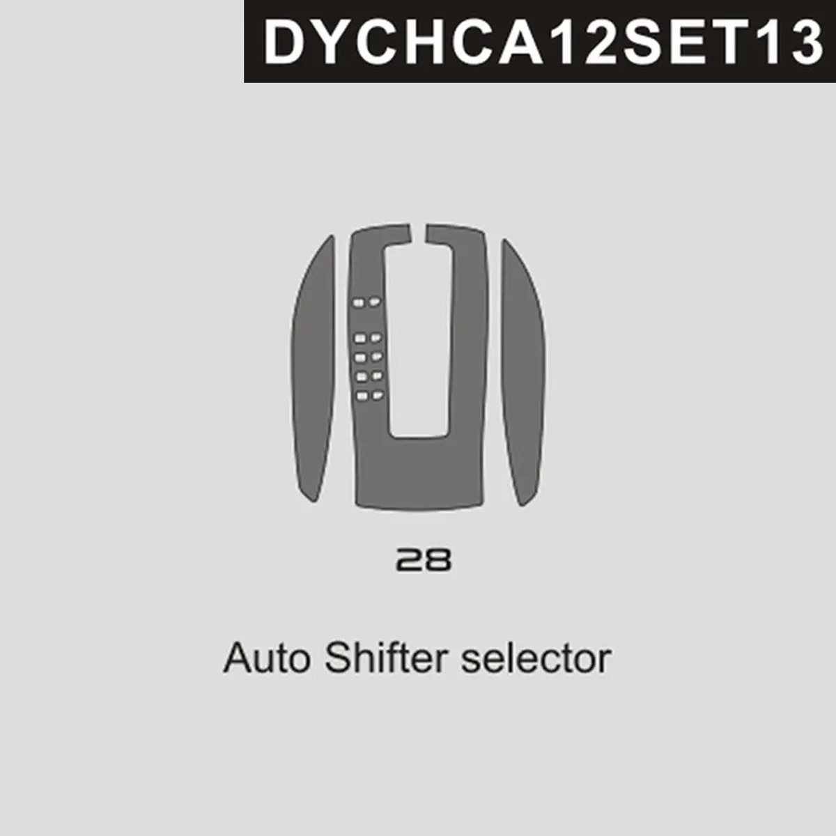 Dynacarbon™️ Carbon Auto Shifter Selector Trim For Chevrolet Camaro 2012-2015 1