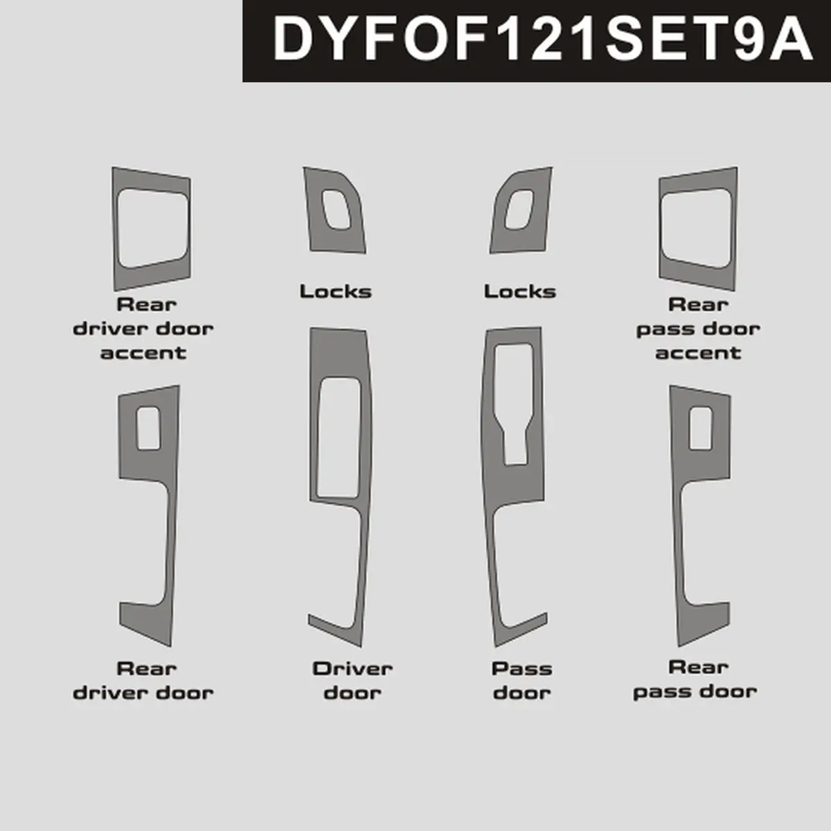 Dynacarbon™️ Carbon Window Switches For Supercrew Ford F-150 2021-Up 1