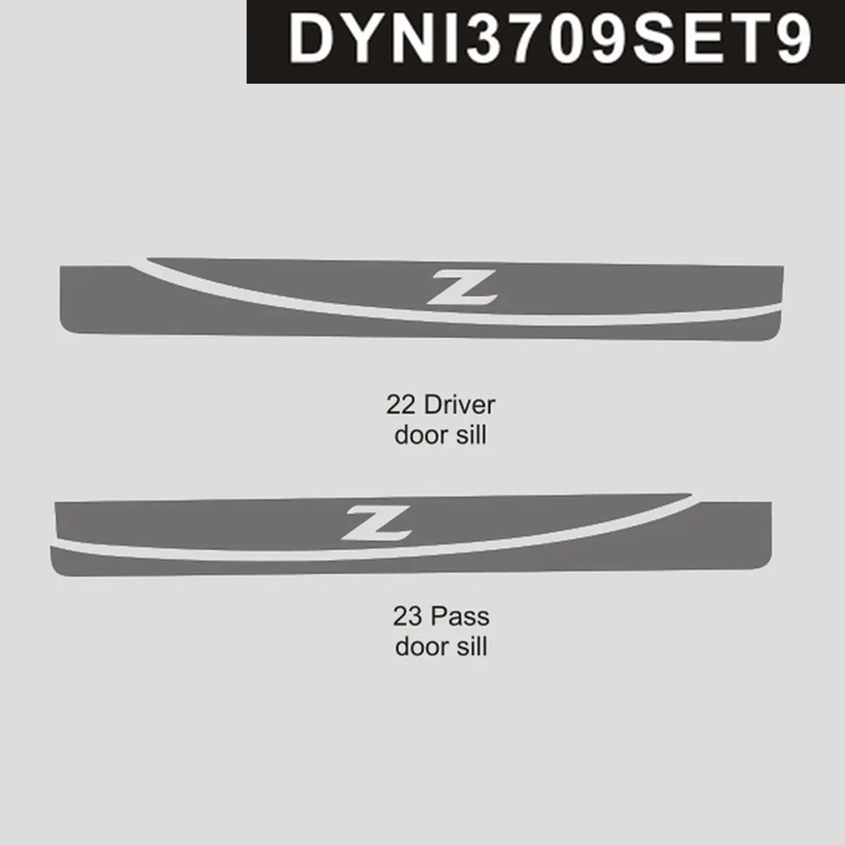 Dynacarbon™ Door Sills Trim For Nissan 370Z 2009-2020 1