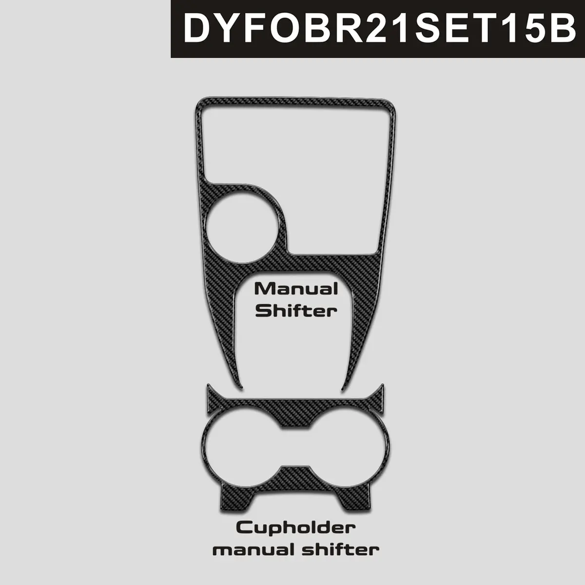 Dynacarbon™️ Carbon Fiber Shifter Console For Ford Bronco 2021-2024 2