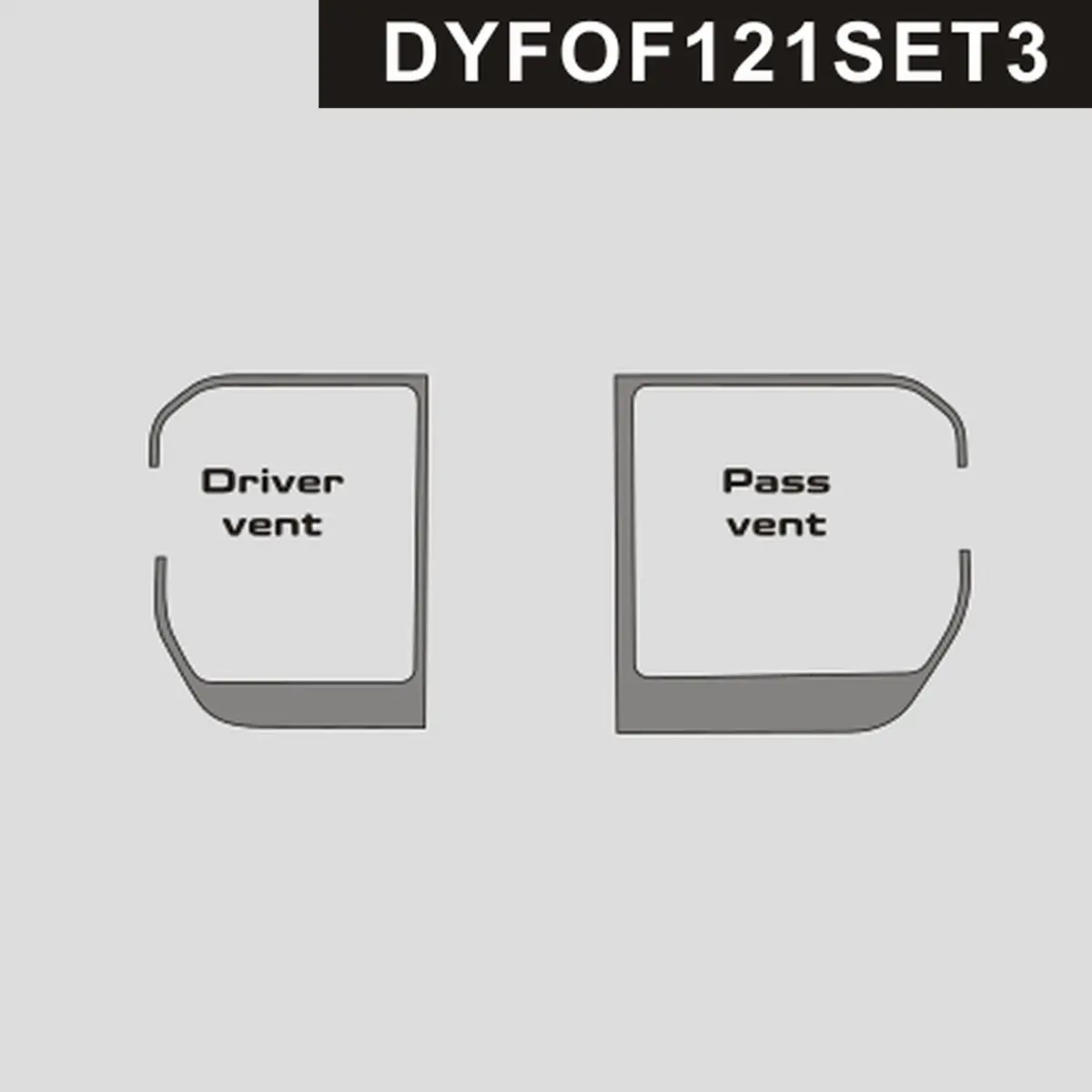 Dynacarbon™️ Carbon Fiber Vent Trims For Ford F-150 2021-Up 1