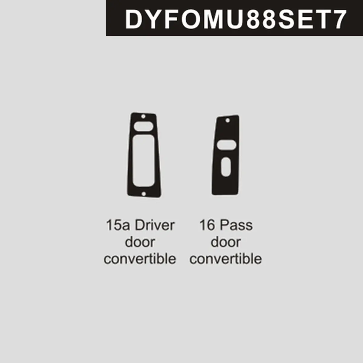 Dynacarbon™ Window Switch Trim For Ford Mustang 1988-1993 1