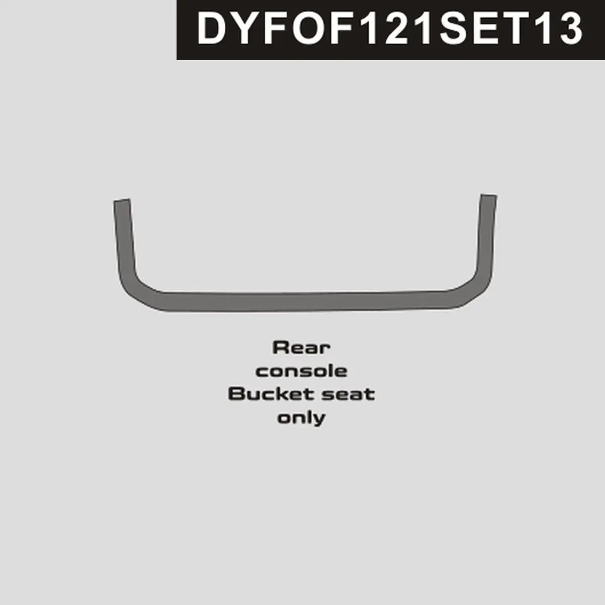 Dynacarbon™️ Carbon Rear Of Center Console Trim For Bucket Seats For Ford F-150 2021-Up 1