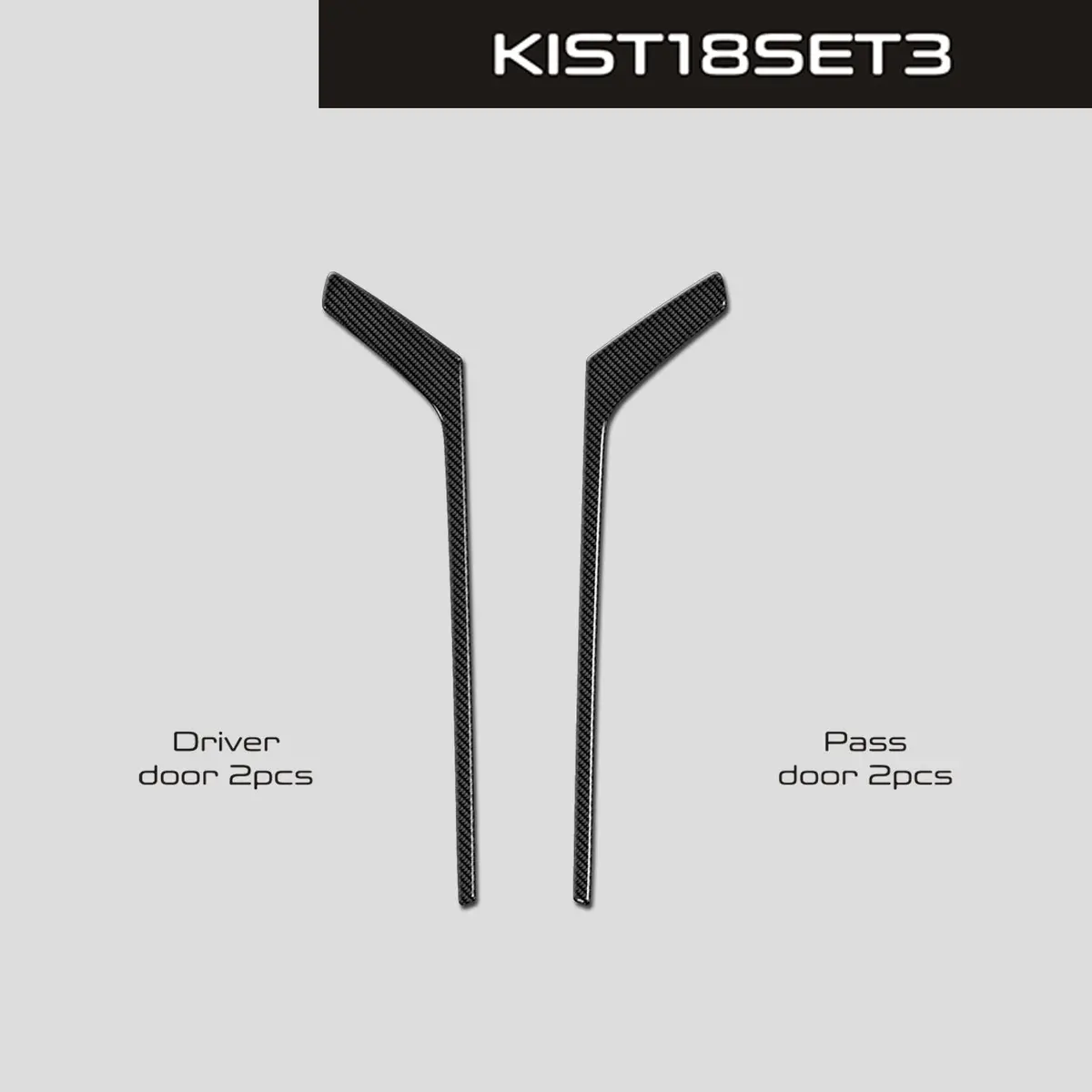 Dynacarbon™️ Carbon Fiber Door Panels For Kia Stinger 2018-2022 1