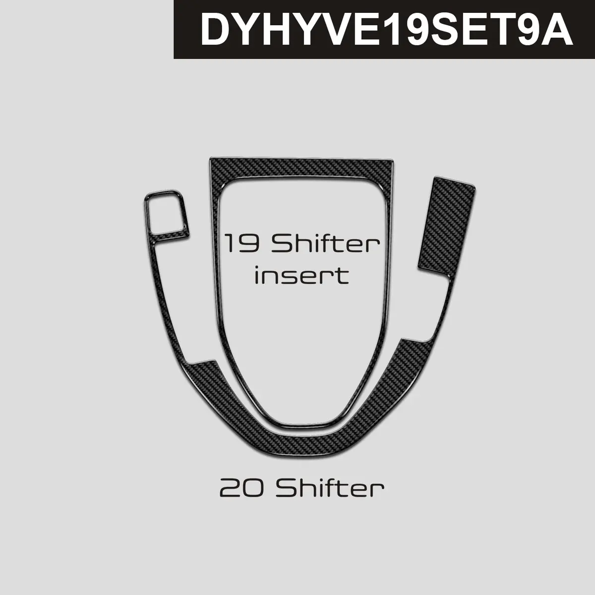 Dynacarbon™️ Carbon Shifter Trims For Hyundai Veloster 2019-2022 1