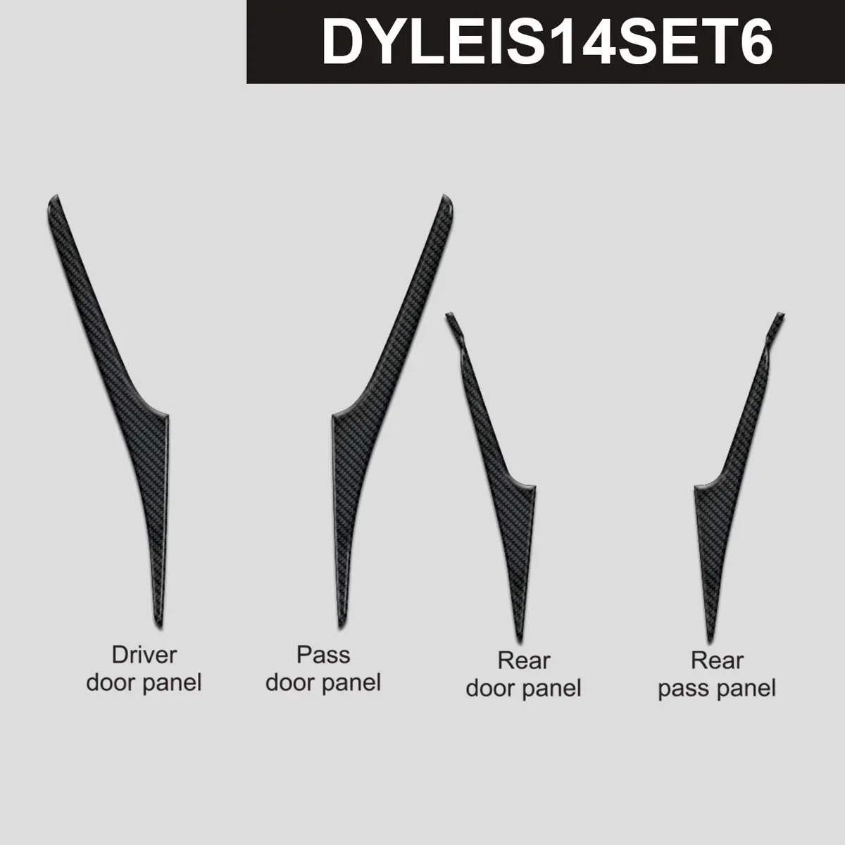 Dynacarbon™️ Carbon Door Panels For Lexus Is 2014-2020 1