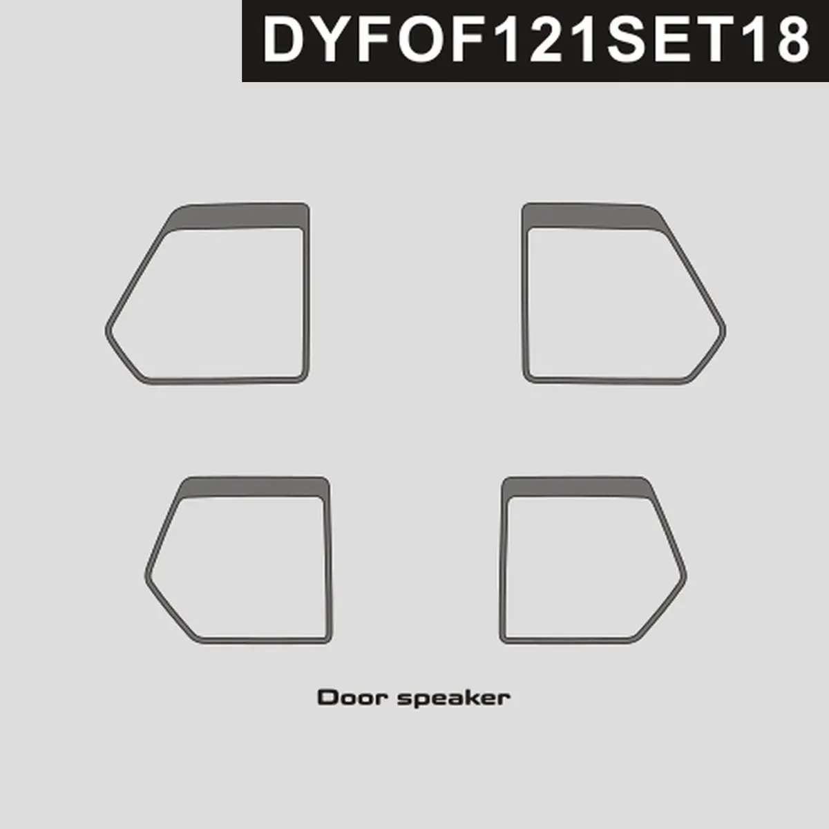 Dynacarbon™️ Carbon Door Speaker Trims For Supercrew Model For Ford F-150 2021-Up 1