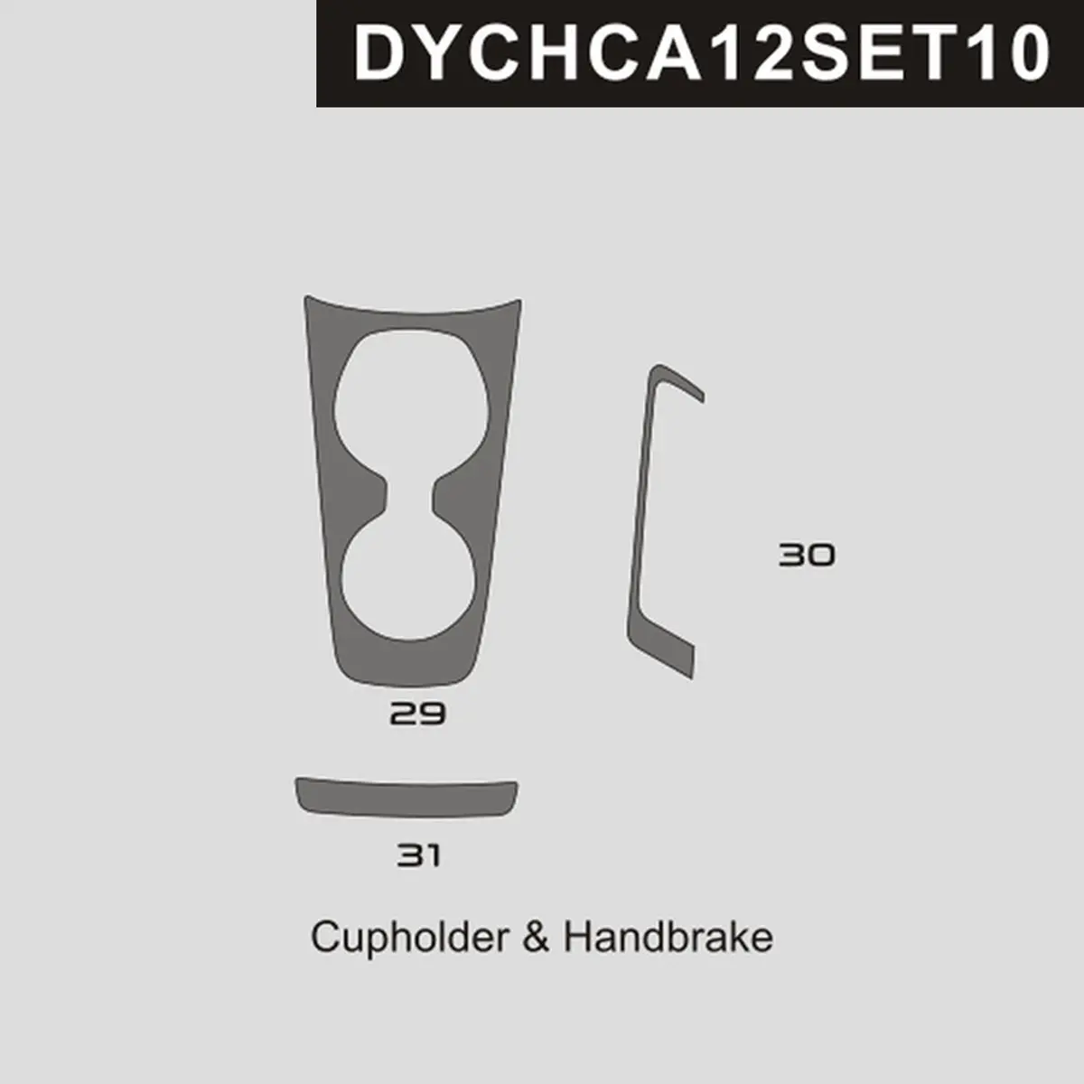 Dynacarbon™️ Carbon Cupholder And Handbrake Trim For Chevrolet Camaro 2012-2015 1