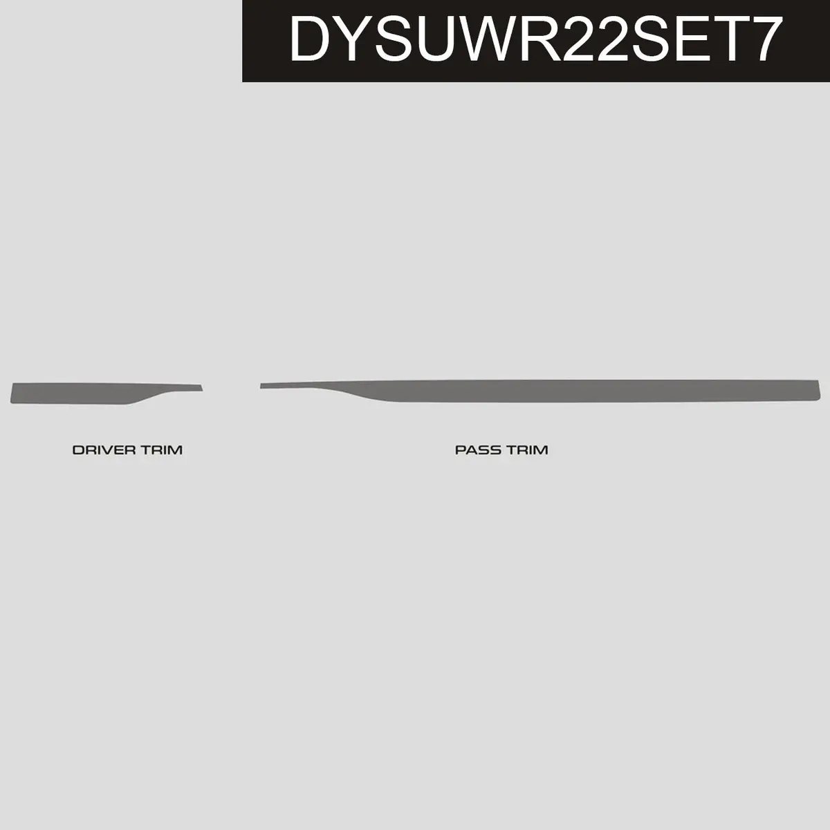 Dynacarbon™️ Carbon Upper Dash Trim Accents For Subaru Wrx 2022-2024 1
