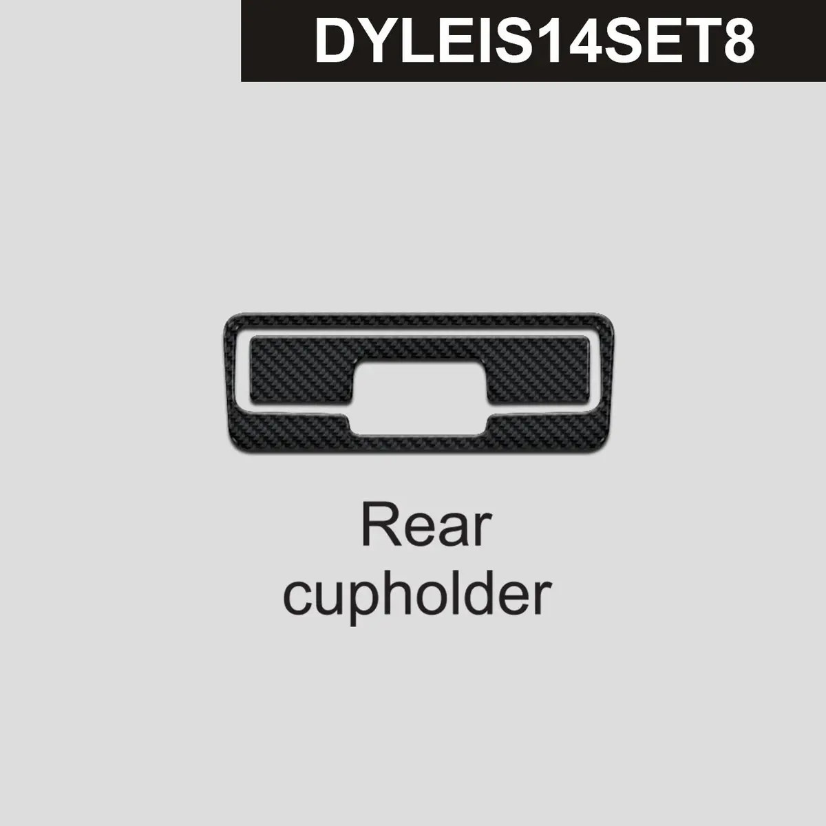 Dynacarbon™️ Carbon Rear Armrest Cupholder For Lexus Is 2014-2020 1