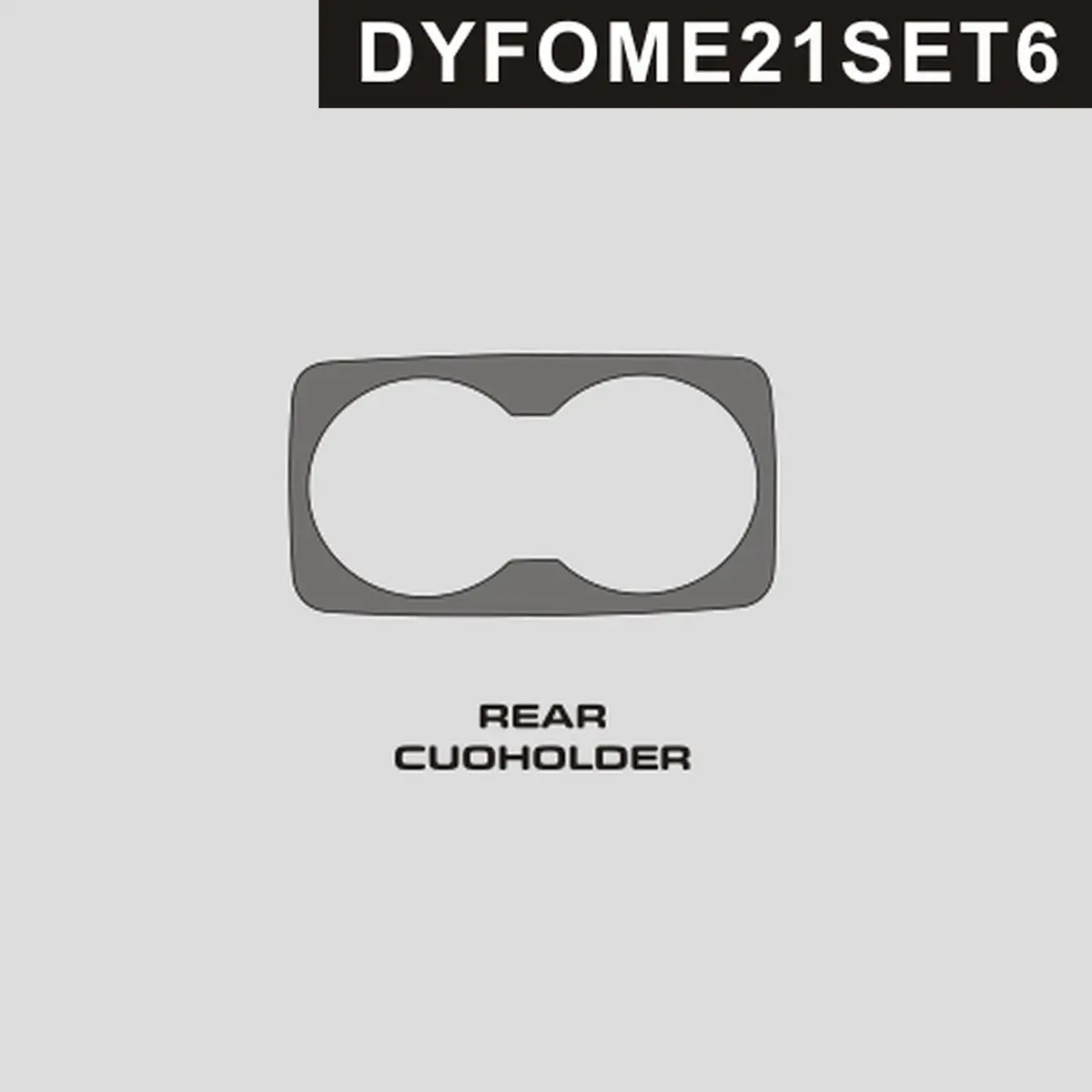 Dynacarbon™️ Carbon Fiber Rear Cupholder For Ford Mustang Mach E 2021-2026 1