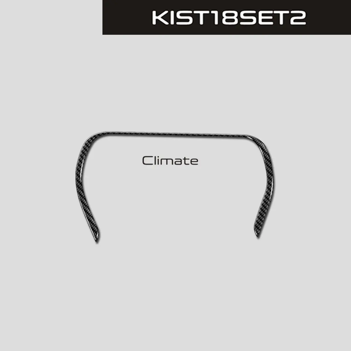 Dynacarbon™️ Carbon Fiber Climate Surround For Kia Stinger 2018-2022 1