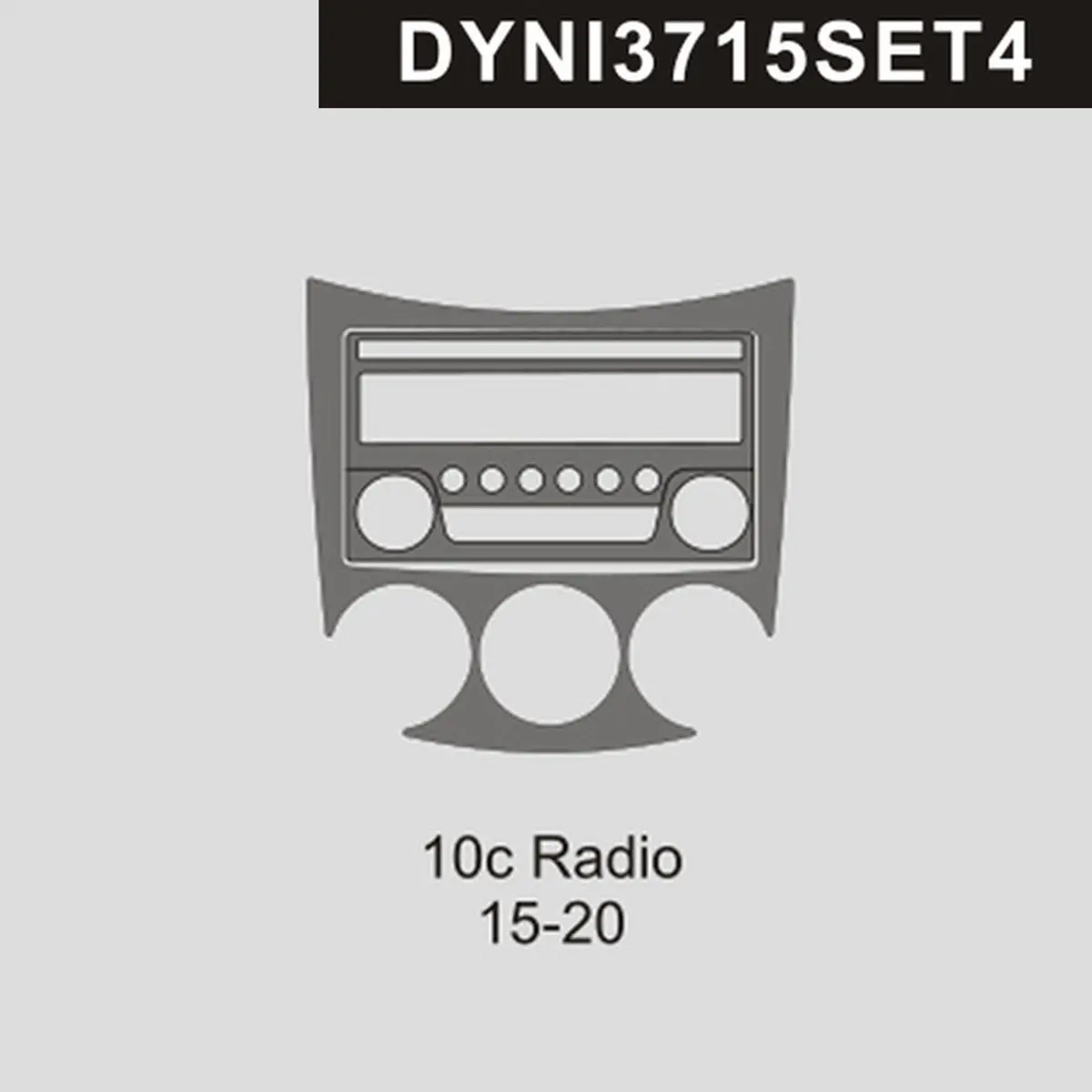 Dynacarbon™ Radio Trim For Nissan 370Z 2015-2020 1