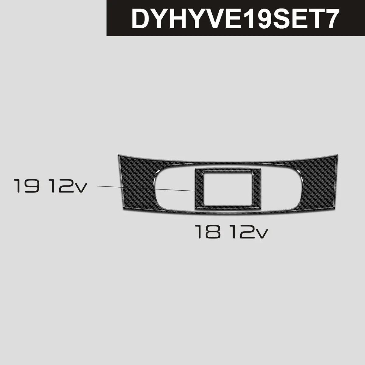 Dynacarbon™️ Carbon 12 Volt Trims For Hyundai Veloster 2019-2022 1