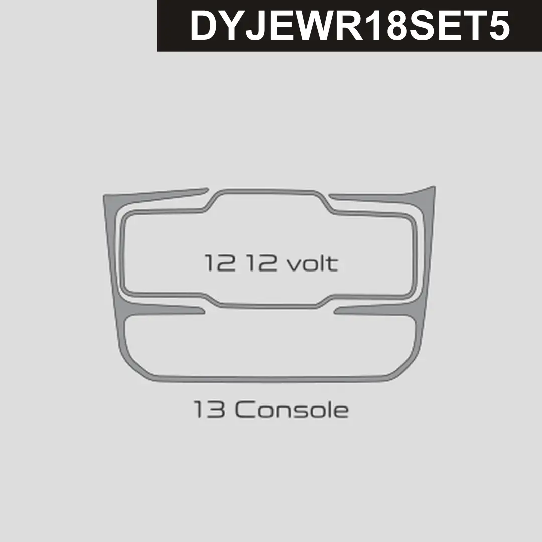 Dynacarbon™️ Carbon Fiber Dash Trim For Jeep Wrangler 2018-2025 1