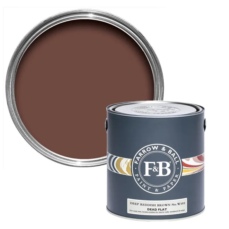 Farrow & Ball - Deep Reddish Brown No. W101 4