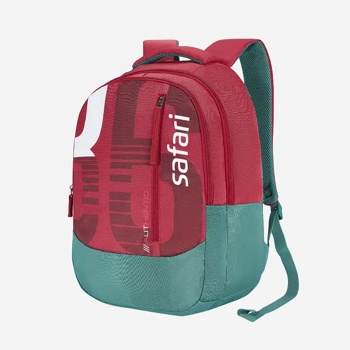 Safari Duo 9 32L Red Laptop Backpack With Easy Access Pockets 1