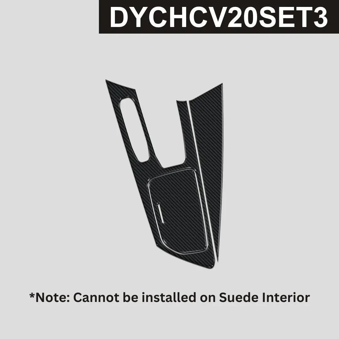 Dynacarbon™️ Carbon Center Console For Chevrolet Corvette 2020-2025 1