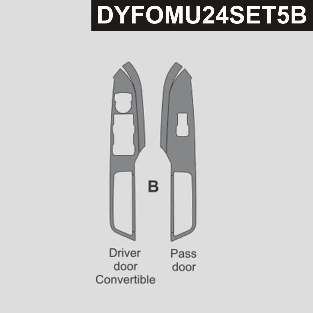 Premium Carbon Fiber Window Switch Panel Trim Overlay — Left-Hand Drive Fitment for Ford Mustang (2024–2026) - Image 5